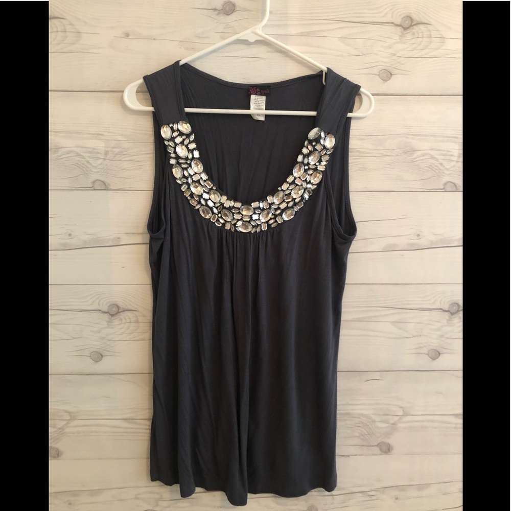 Sleeveless babydoll top